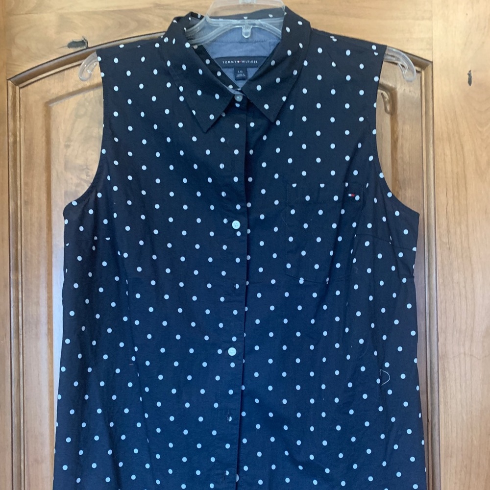Tommy Hilfiger sleeveless cotton blouse